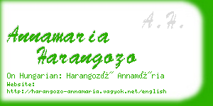 annamaria harangozo business card